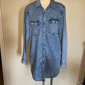 Forever 21 denim dress with pockets sz L